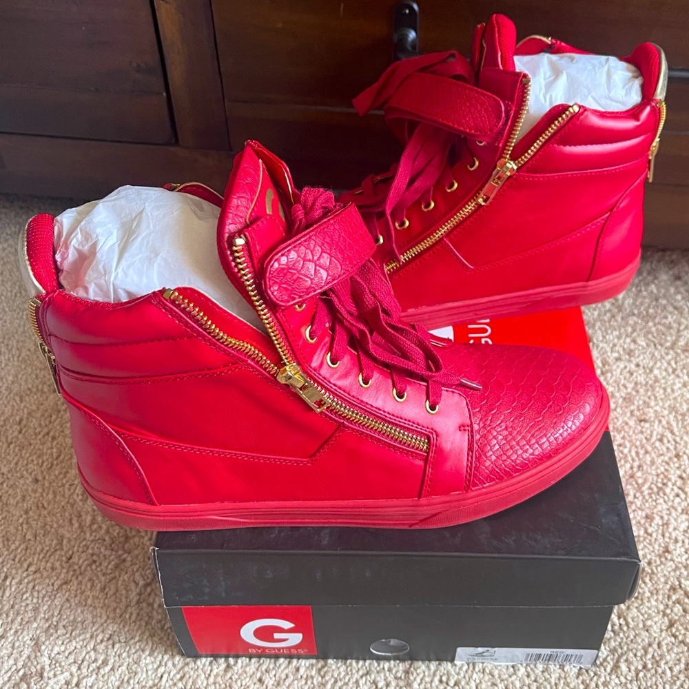 Pre-Owned Men’s G by Guess GXChase Red Shoes in Size 10